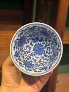 Scrolling Lotus Tea Cup — view 4