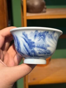 Mountain Landscape Tea Cup — view 4
