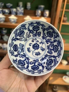 Scrolling Lotus Tea Cup — view 6