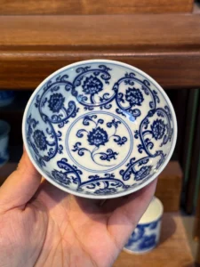 Scrolling Lotus Tea Cup — view 3
