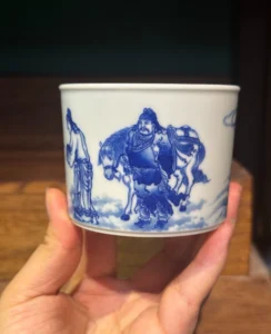 Painted Figures Tea Cup — view 5