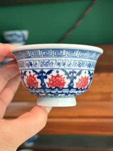 Scrolling Lotus Tea Cup