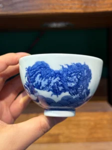 Playful Lions Tea Cup