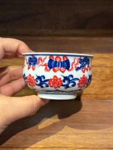 Lotus & Eight Treasures Tea Cup — view 6