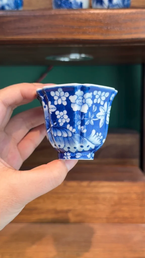 A Thousand Flowers Hexagonal Tea Cup