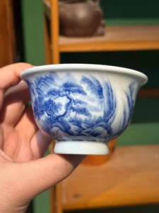 Mountain Landscape Tea Cup — view 2