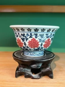 Scrolling Lotus Tea Cup