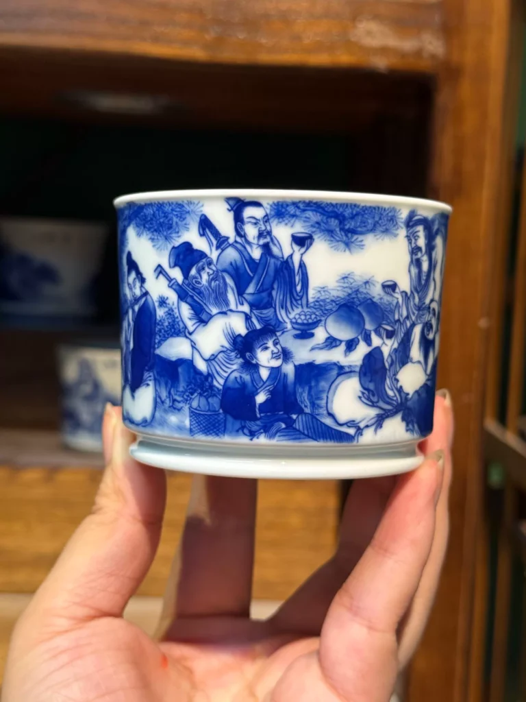 Eight Immortals Tea Cup