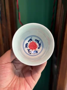 Scrolling Lotus Tea Cup — view 4