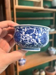 Scrolling Lotus Tea Cup — view 6