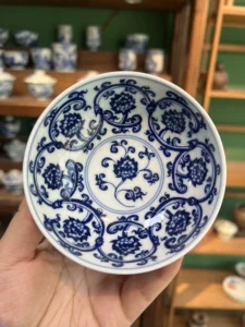 Scrolling Lotus Tea Cup — view 2