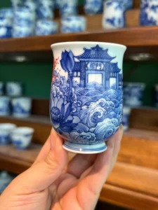 Leaping Carp Tea Cup — view 4