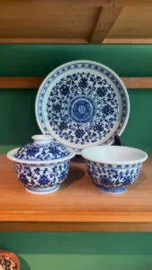 Scrolling Lotus Tea Set