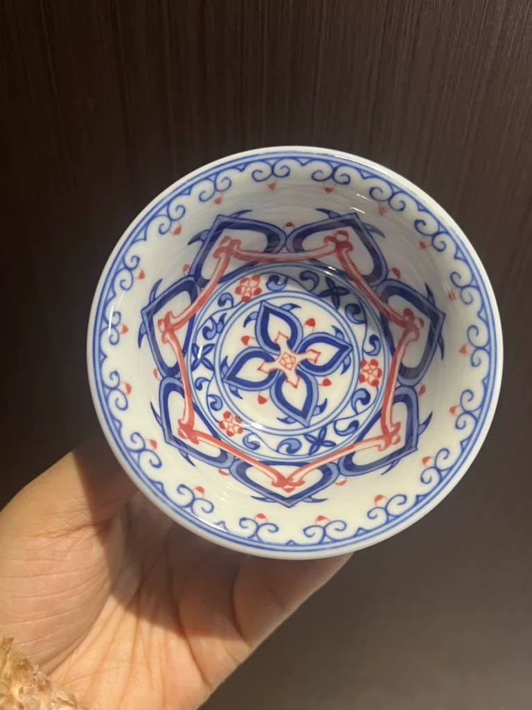 Lotus Medallion Tea Cup