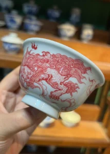 Playful Lions Tea Cup — view 3