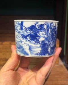 Painted Figures Tea Cup — view 6