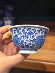 Scrolling Lotus Tea Cup — view 2