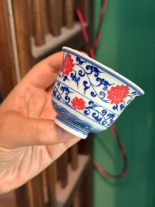 Scrolling Lotus Tea Cup — view 2