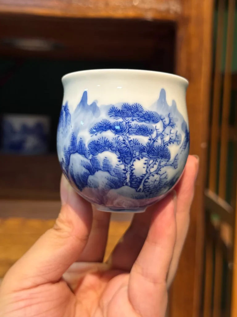 Mountain Landscape Tea Cup