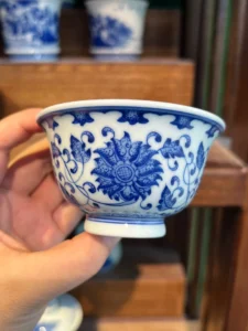 Scrolling Lotus Tea Cup — view 6