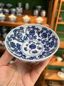 Scrolling Lotus Tea Cup — view 5