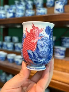 Leaping Carp Tea Cup — view 2