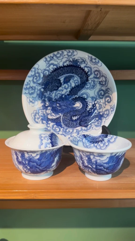 Cloud Dragon Tea Set