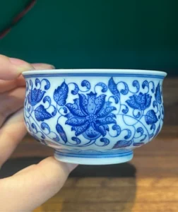 Scrolling Lotus Tea Cup