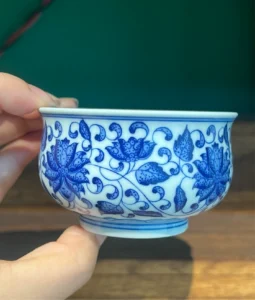 Scrolling Lotus Tea Cup — view 6