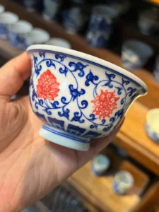Scrolling Lotus Tea Cup — view 6