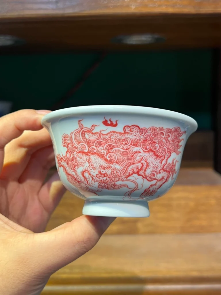 Playful Lions Tea Cup