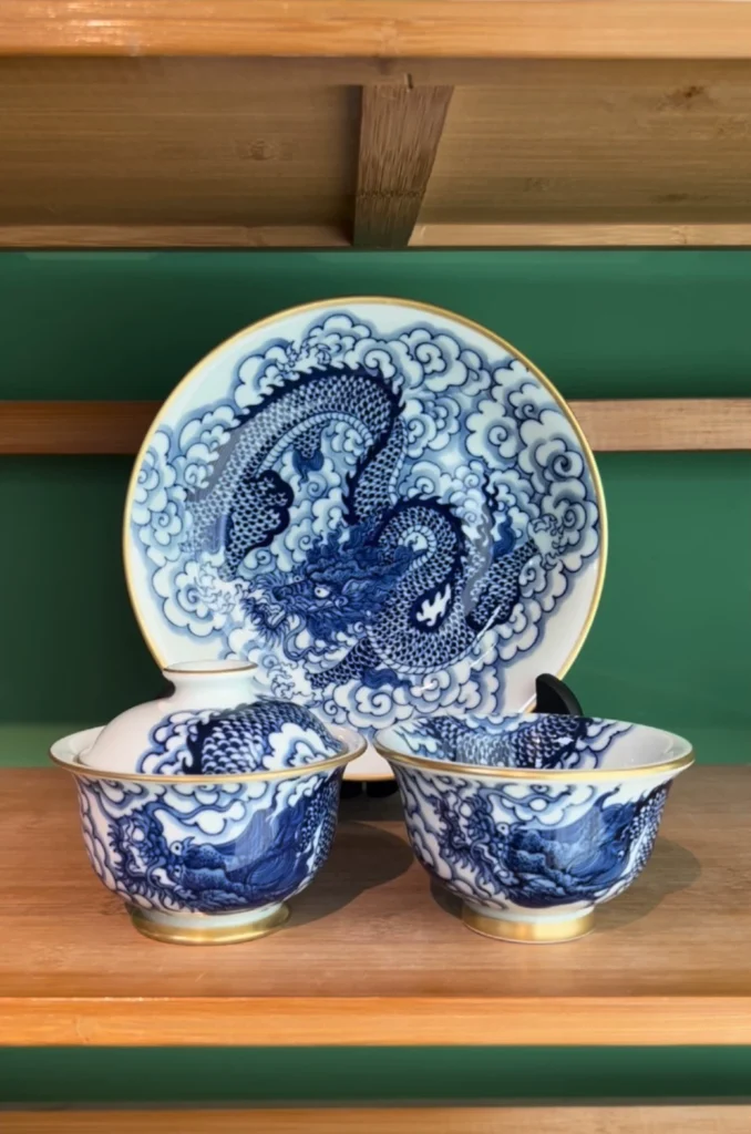 Cloud Dragon Tea Set