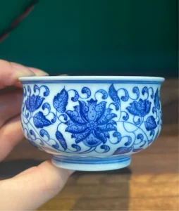 Scrolling Lotus Tea Cup — view 2