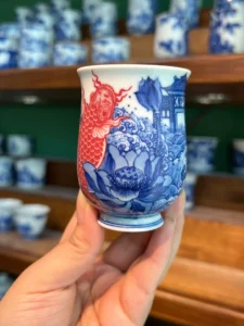 Leaping Carp Tea Cup — view 3