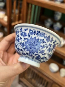 Scrolling Lotus Tea Cup — view 2
