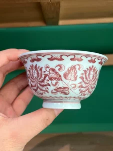Scrolling Lotus Tea Cup — view 2