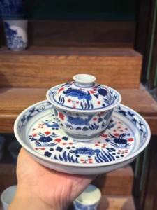 Fish & Water Plants Tea Set — view 2