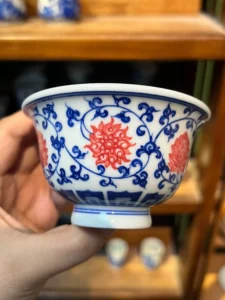 Scrolling Lotus Tea Cup — view 3