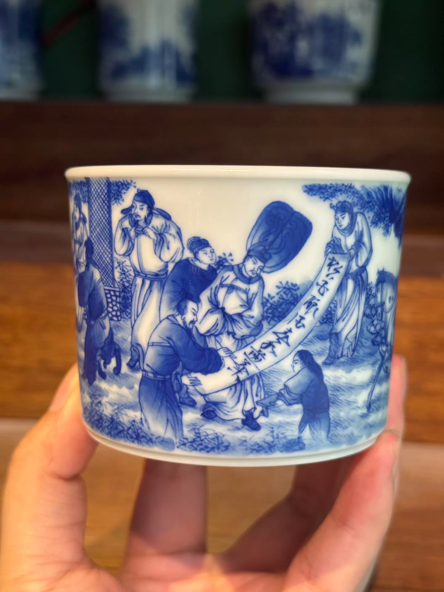 Eight Immortals Tea Cup