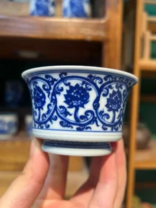 Scrolling Lotus Tea Cup — view 2