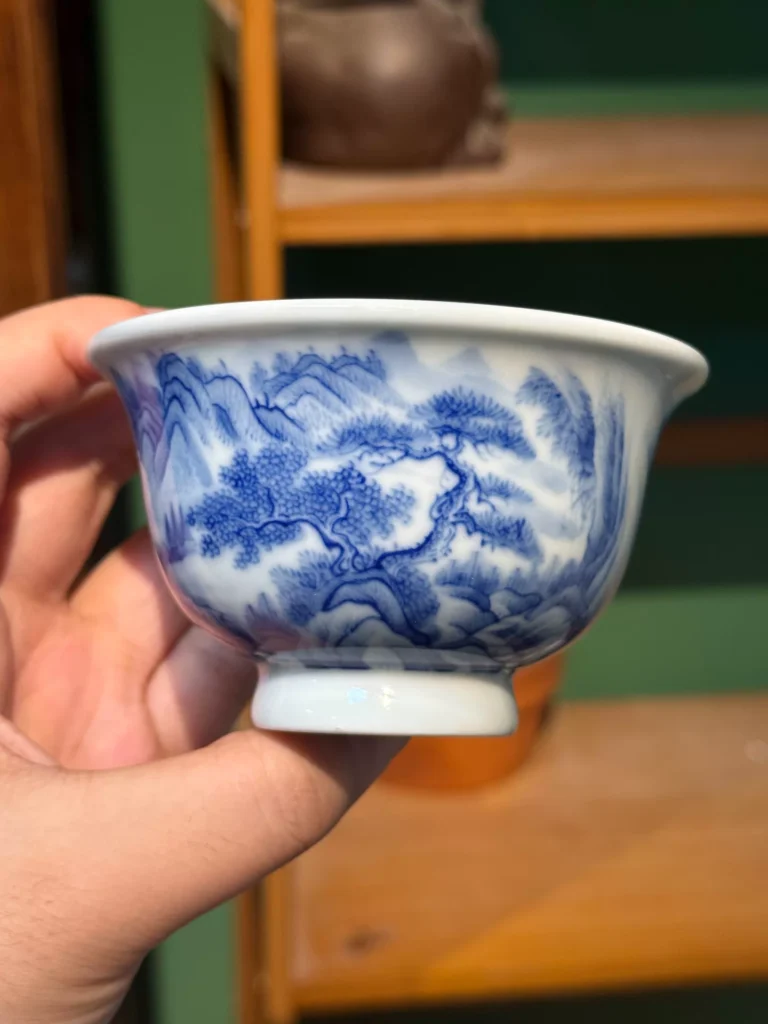 Mountain Landscape Tea Cup