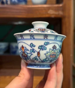 Scrolling Lotus Gaiwan — view 3