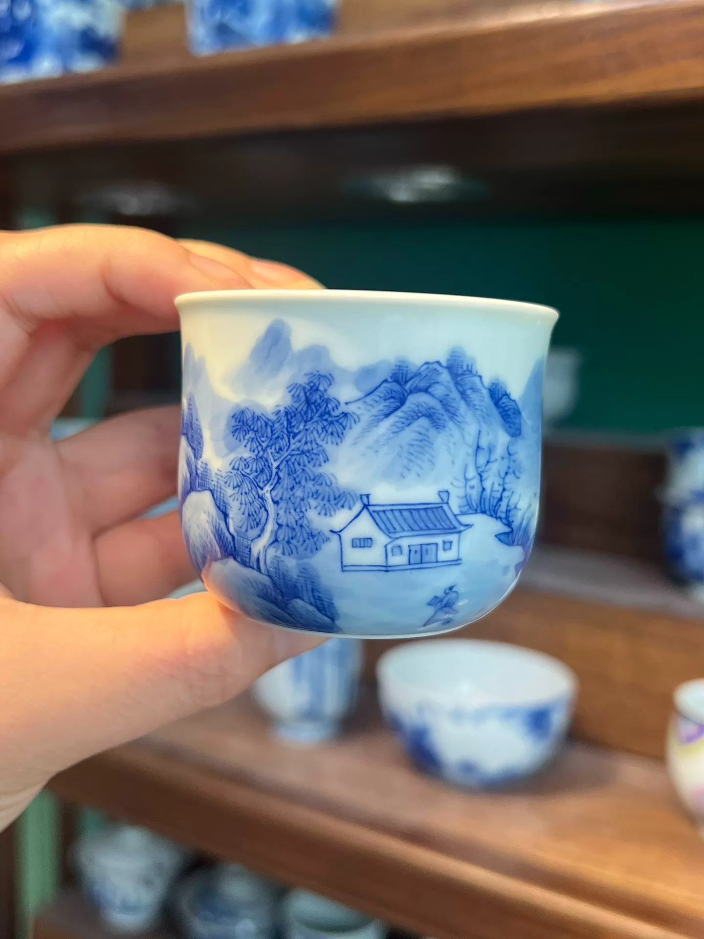 Mountain Landscape Tea Cup