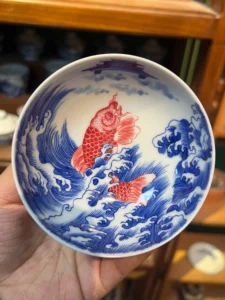 Leaping Carp Tea Cup — view 6