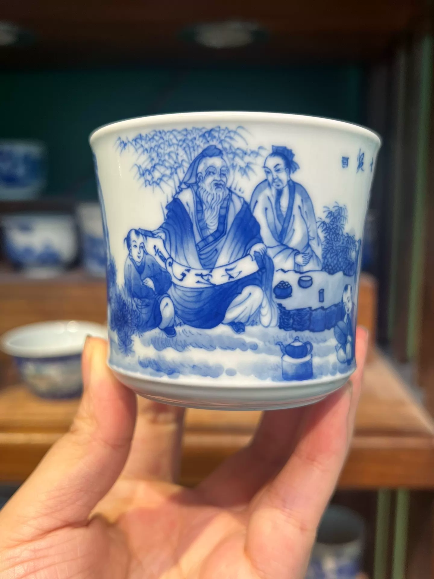 Seven Sages Tea Cup