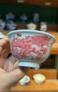 Playful Lions Tea Cup — view 2