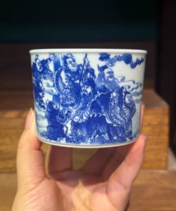 Painted Figures Tea Cup — view 2