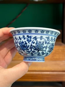 Scrolling Lotus Tea Cup — view 3