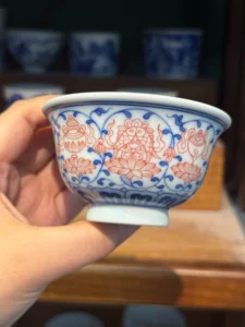Scrolling Lotus Tea Cup — view 5