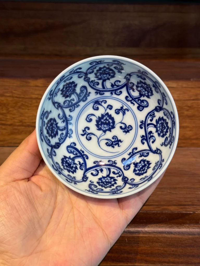 Scrolling Lotus Tea Cup